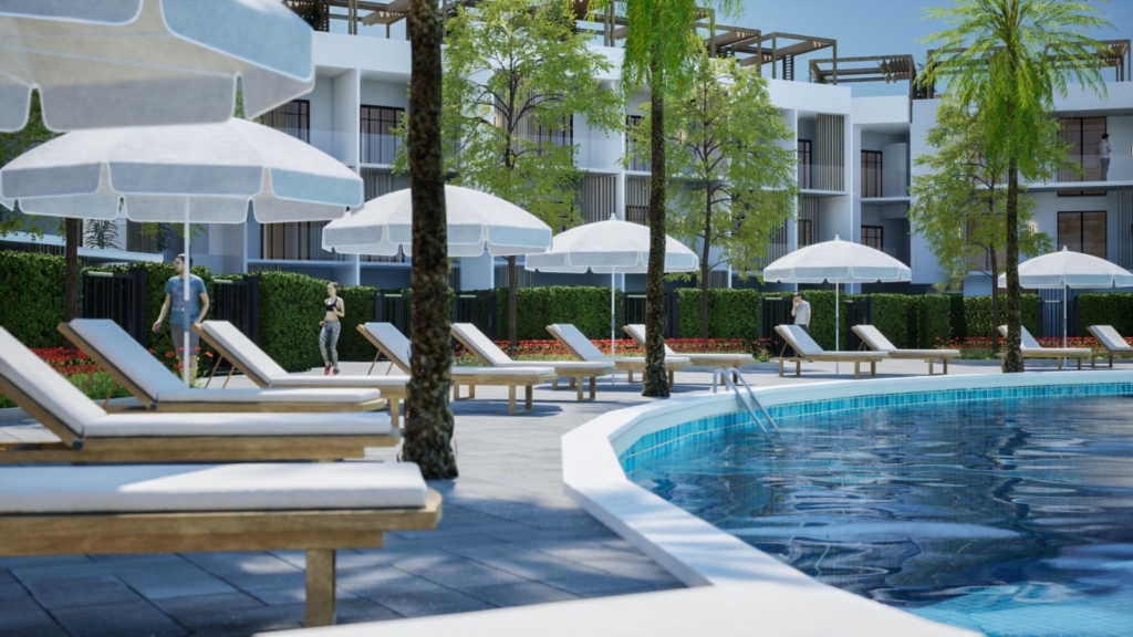 Holidays Park residential project in Hurghada with family-friendly apartments and pool