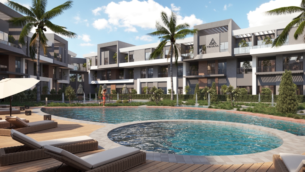 Trivana Hurghada residential project with modern apartments and swimming pool
