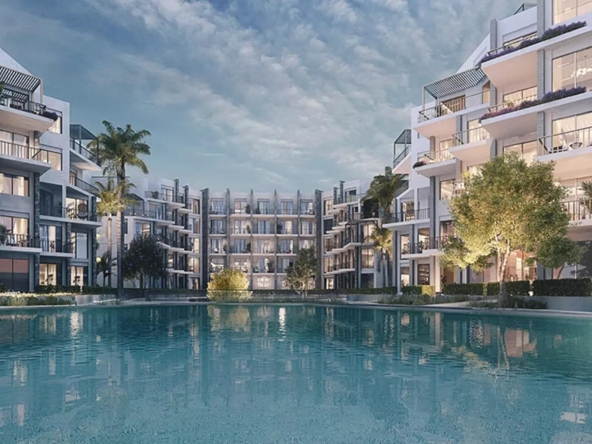 Investment Property in Majra Resort Hurghada overlooking the Red Sea with modern architecture and beachfront lifestyle.