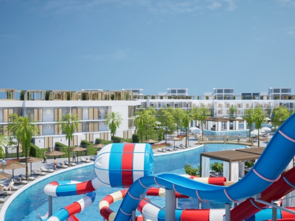Holidays Park Hurghada resort with pools, gardens, and modern holiday apartments.