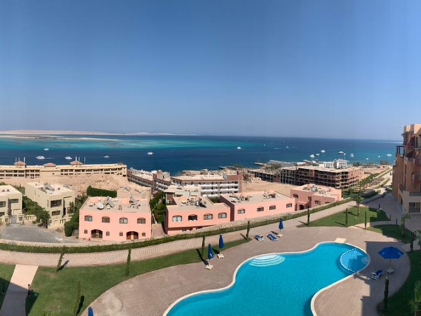 Luxury beachfront apartments at The View Compound Hurghada with pool and panoramic Red Sea views