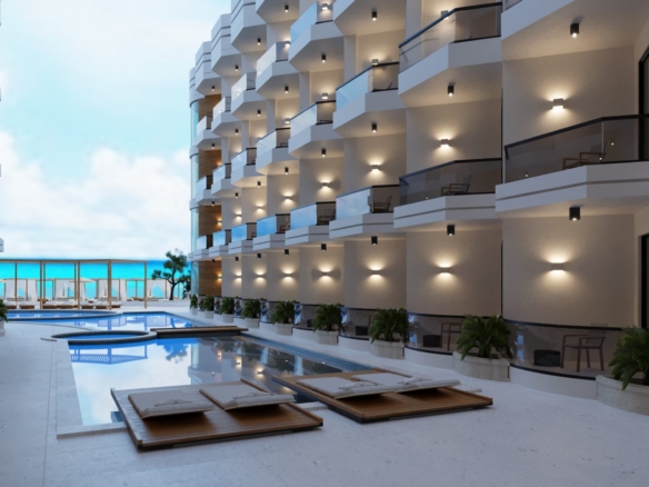 1Bedroom with Private Beach Access apartment in Hurghada overlooking the Red Sea and luxury resort amenities