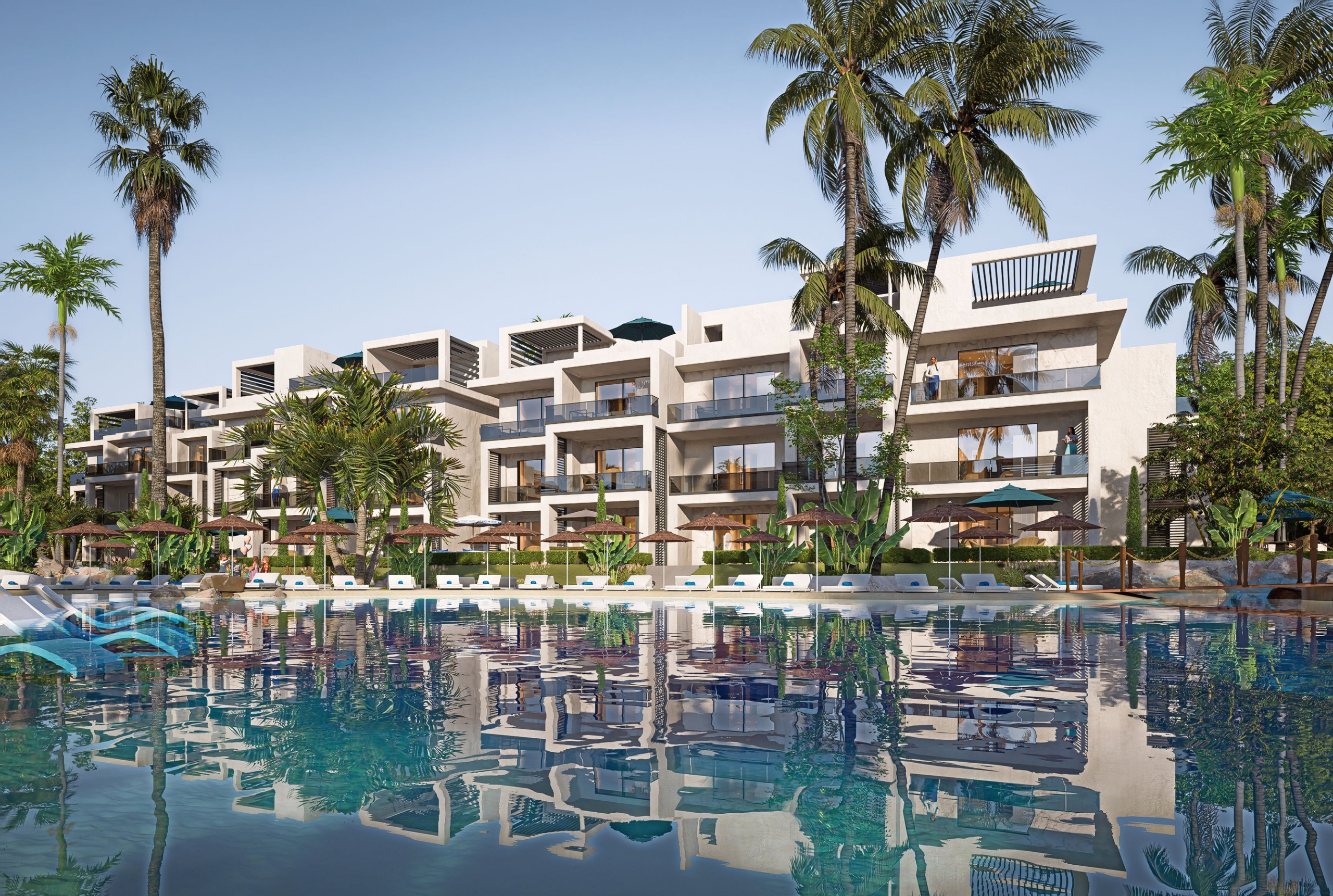 Enjoy a relaxing day by the pool at ONE 7 — a perfect combination of comfort, elegance, and modern living.