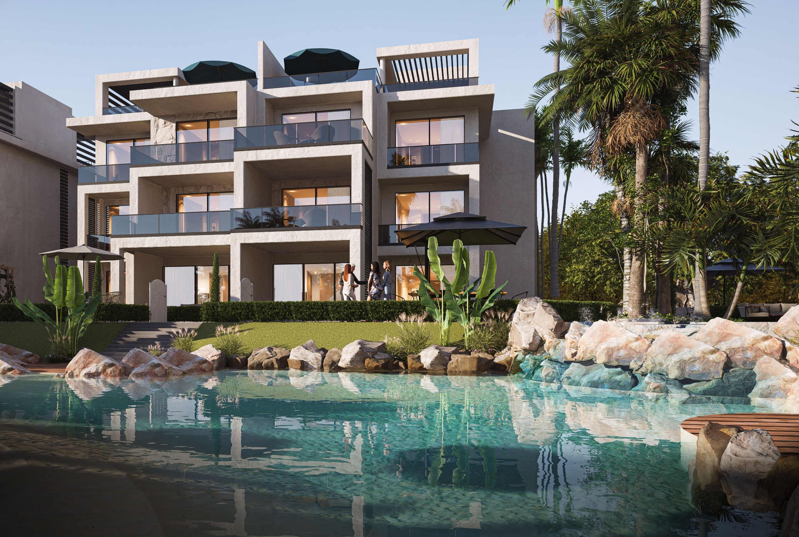 Enjoy a relaxing day by the pool at ONE 7 — a perfect combination of comfort, elegance, and modern living.