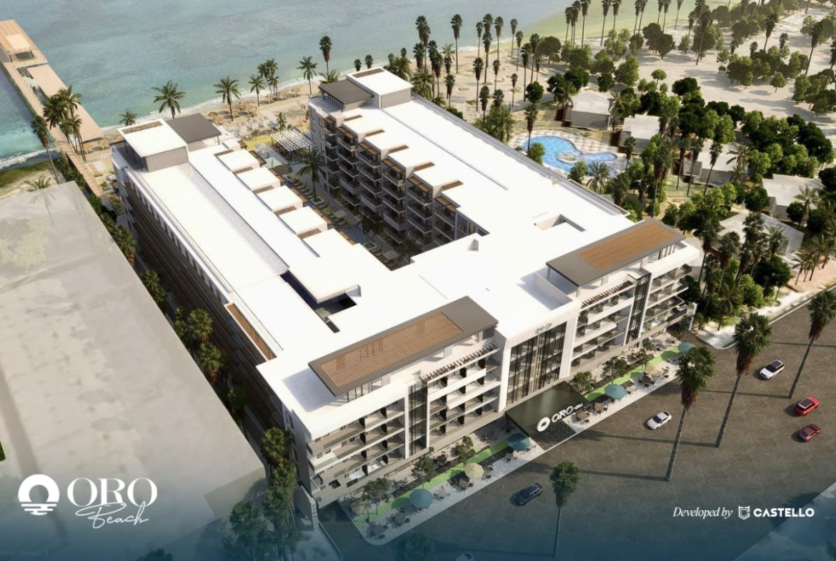 Resort swimming pools and landscaped areas at Oro Beach Resort Hurghada