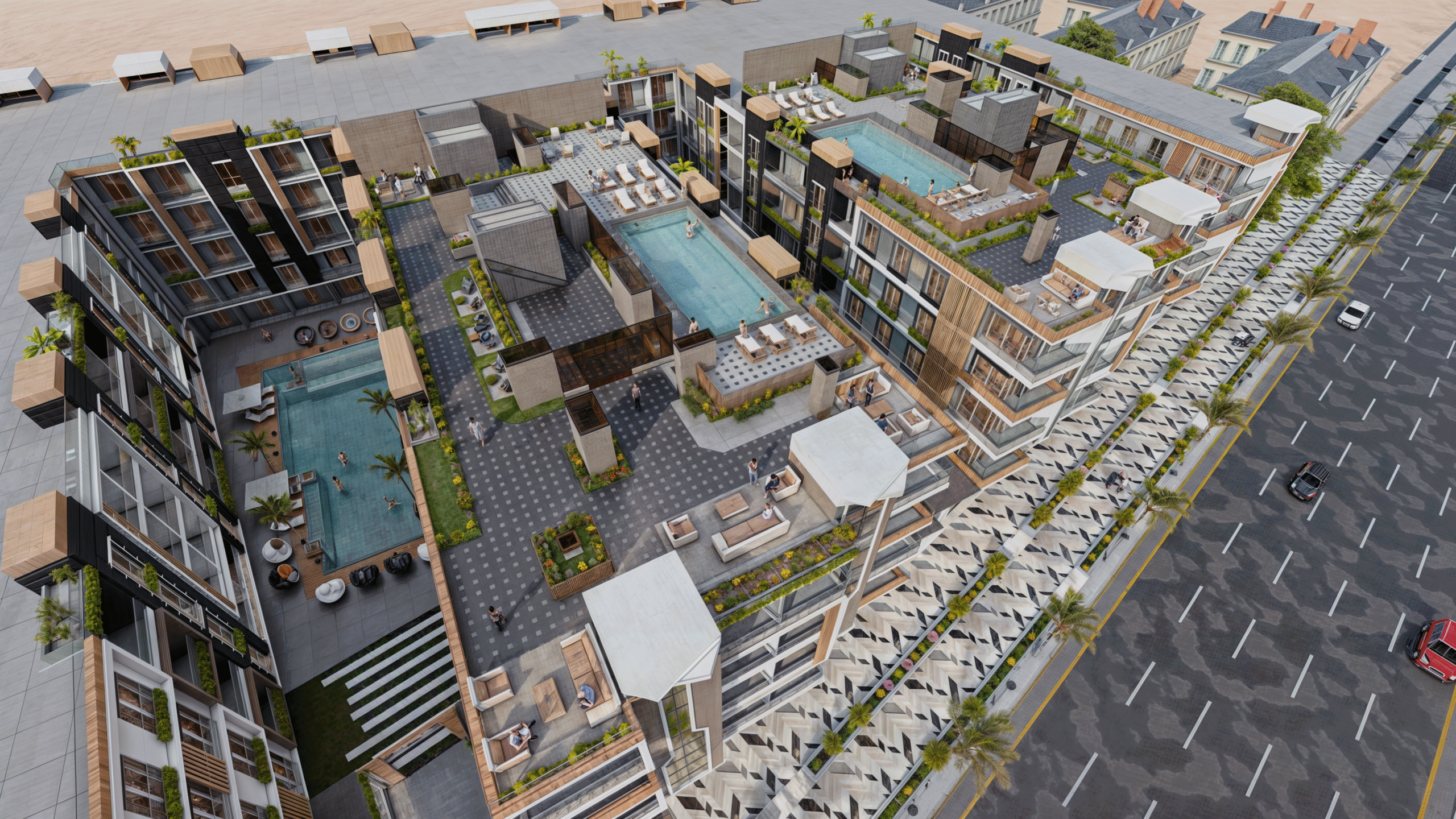 Prime location of Mark Resort Hurghada on Airport Road