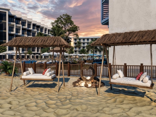 Modern studio sea view Hurghada apartment with pool and resort amenities