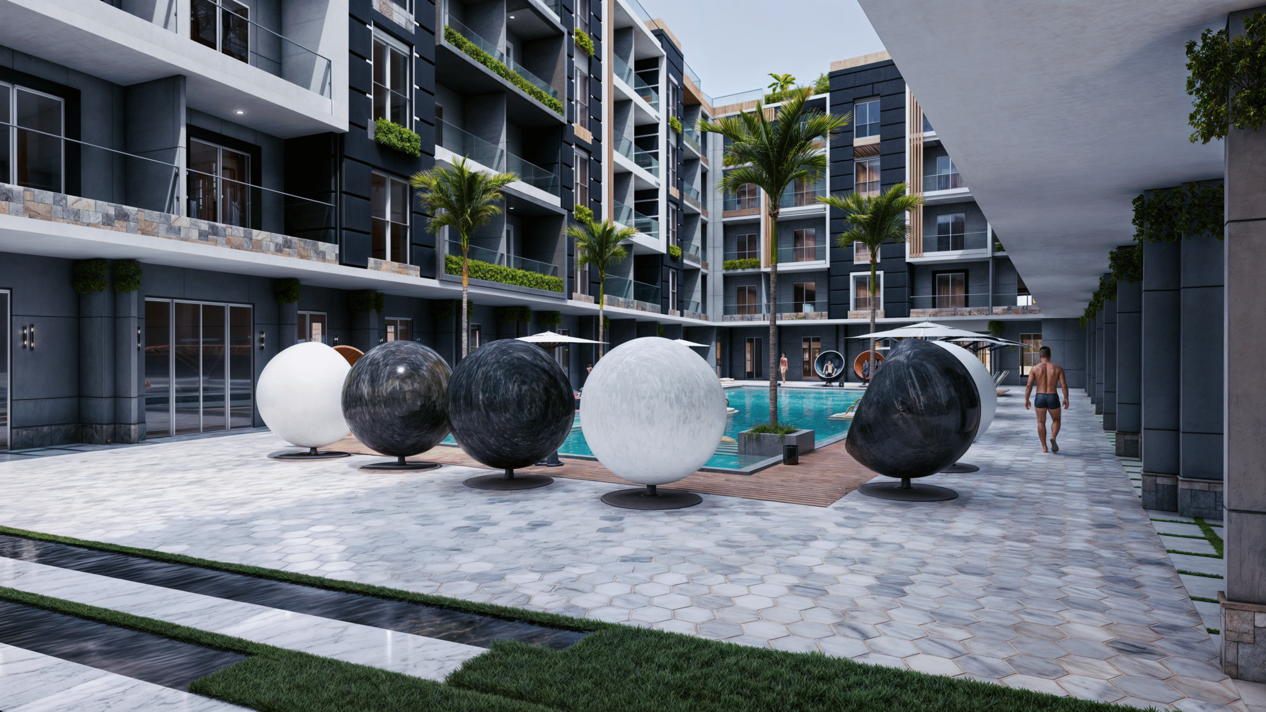 Luxury apartments and studios at Mark Resort Hurghada