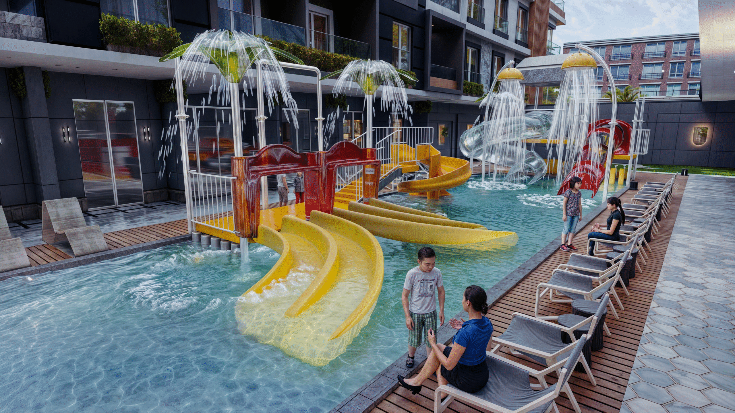 Residential community lifestyle at Mark Resort Hurghada