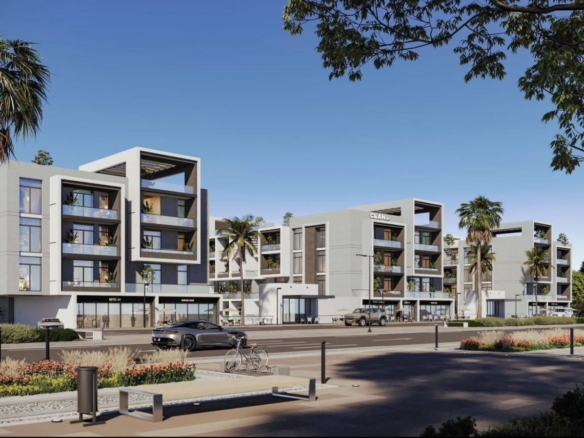 Studio for sale in Clan Residents Hurghada with back view in a modern residential resort on Magawish Road