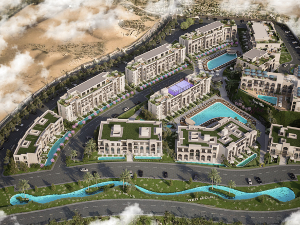 Red Hills Sahl Hasheesh luxury residential project with sea view and modern architecture