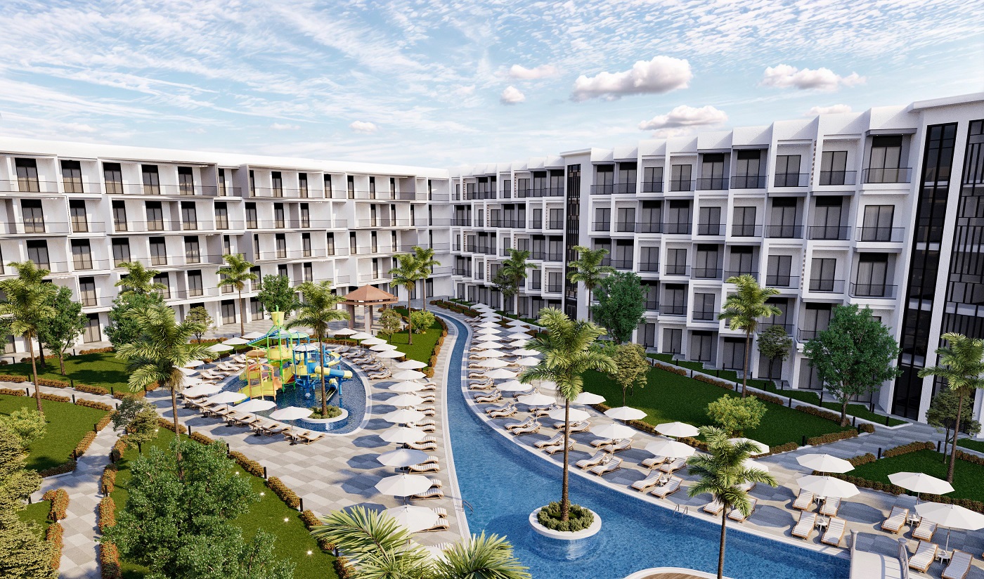 Apartment sea view Al mamsha in Bella Bay, Hurghada – 1st-floor studio with 60 sqm and panoramic Red Sea views.