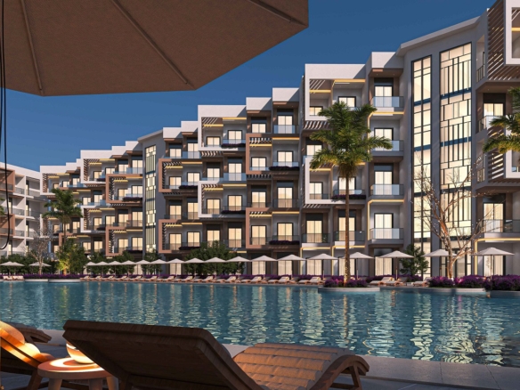 Studio for Sale in Hurghada with Street View – modern interior and pool view