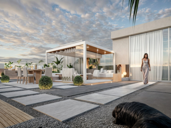 Modern smart home features including security systems, sensors, and automated controls