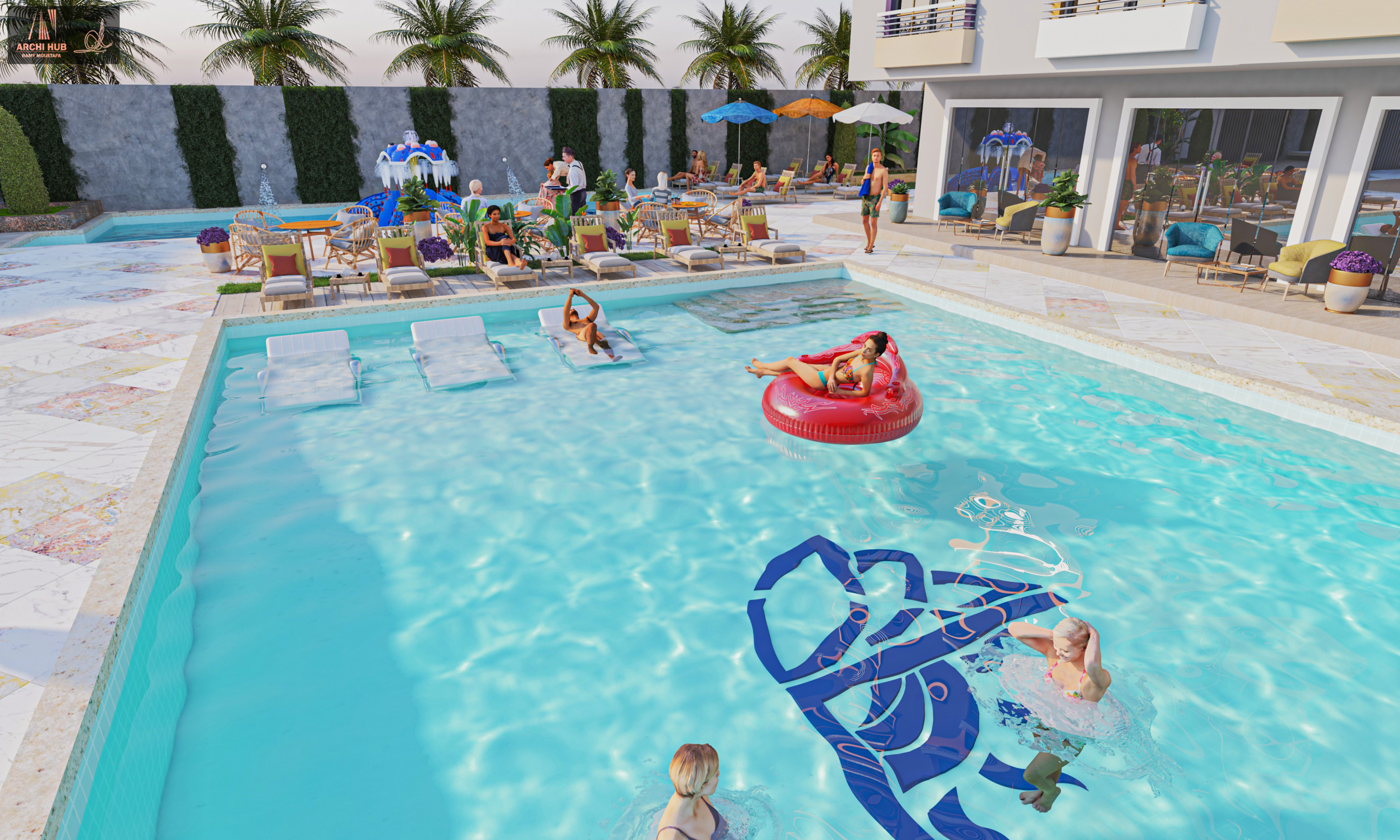 شقة غرفتين بإطلالة بحر ومسبح – جاهزة للاستلام في Lavanda Beach Resort Hurghada
