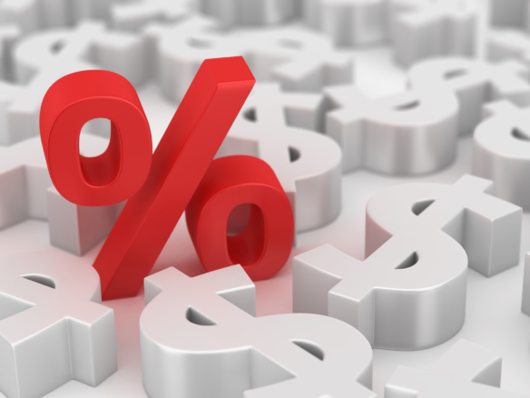 Graph showing interest rates trends affecting real estate loans and investment decisions
