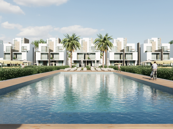 شقة غرفة نوم واحدة بحديقة خاصة في لونج بيتش الغردقه