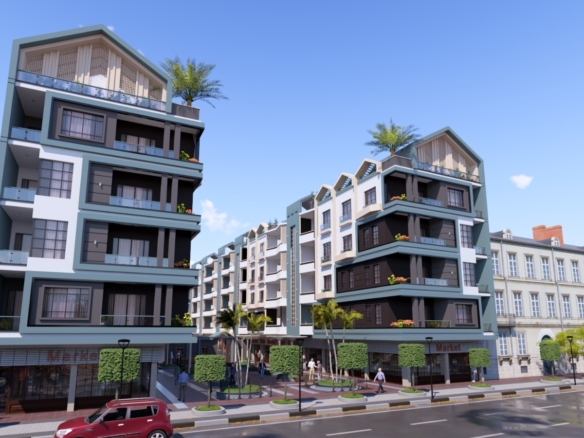 شقة غرفتين نوم، إطلالة على المسبح، هورجادا هايتس، الغردقة.