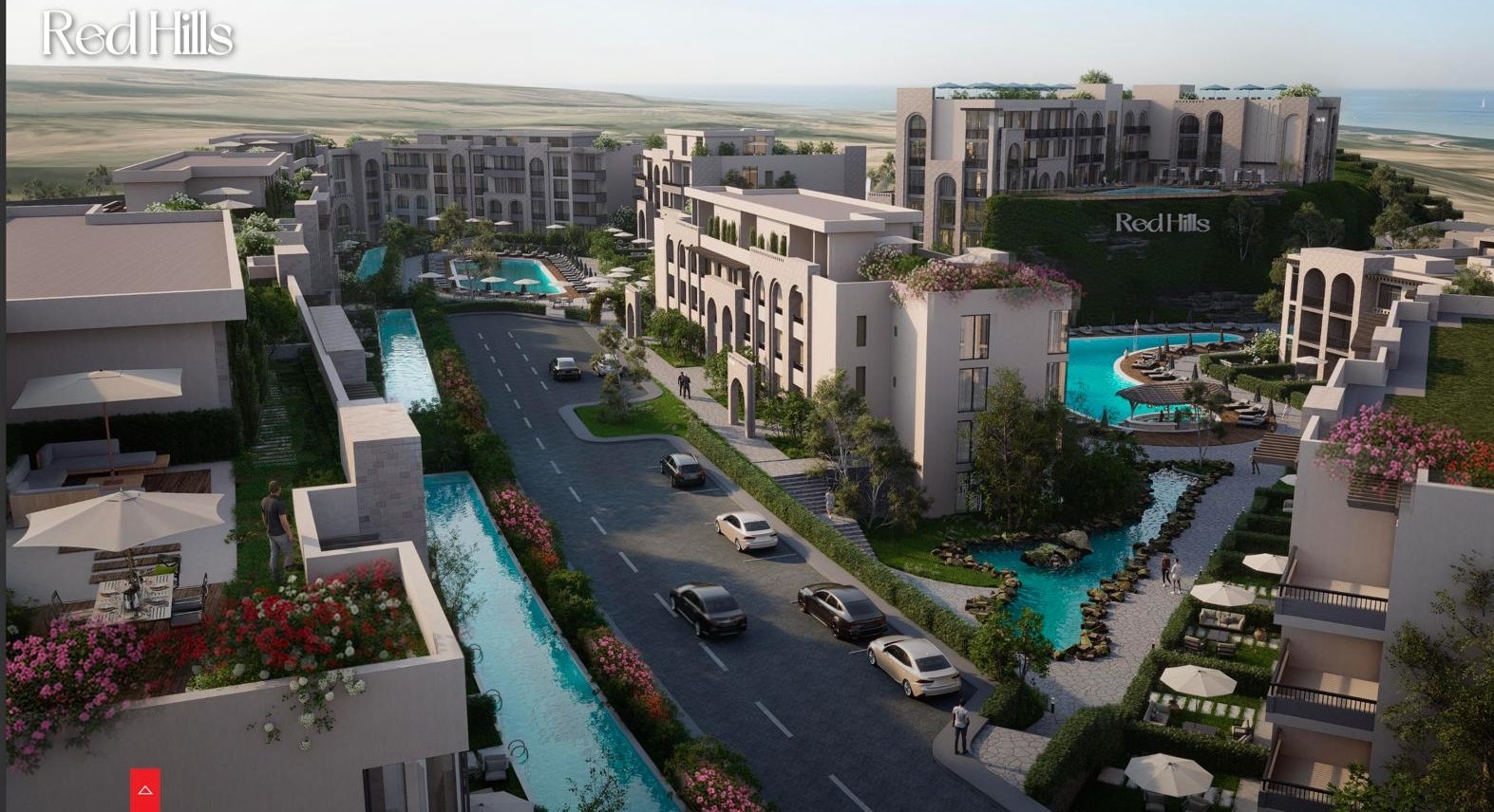 Red Hills Sahl Hasheesh Sea View Living Red Hills Sahl Hasheesh coastal development with sea view environment