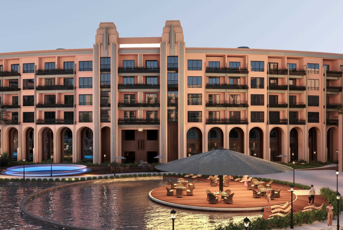 Family-friendly resort facilities at Atlantis Resort Hurghada with pools and green areas