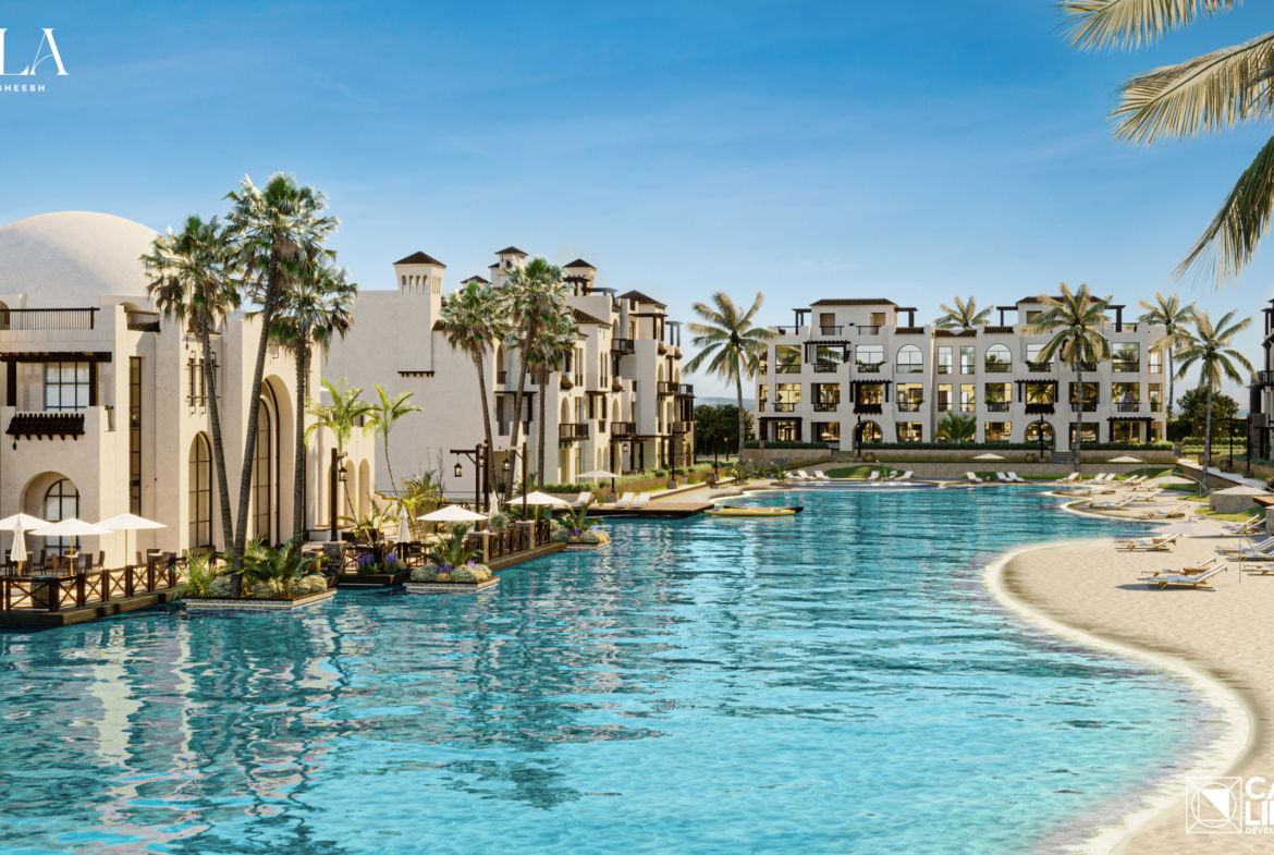 Modern buildings at Cala Sahl Hasheesh project