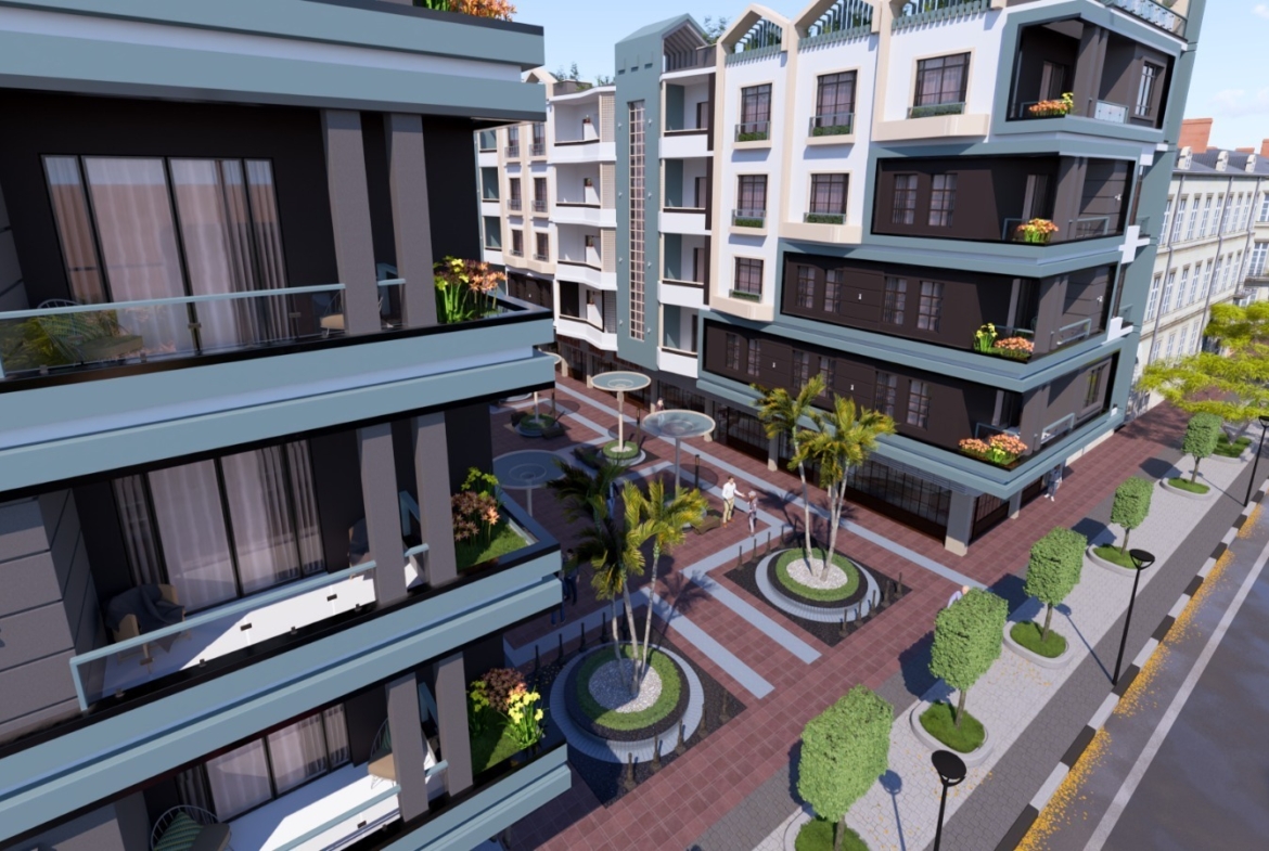 Modern development at Hurghada Heights in El Mamsha featuring contemporary architecture and urban coastal lifestyle