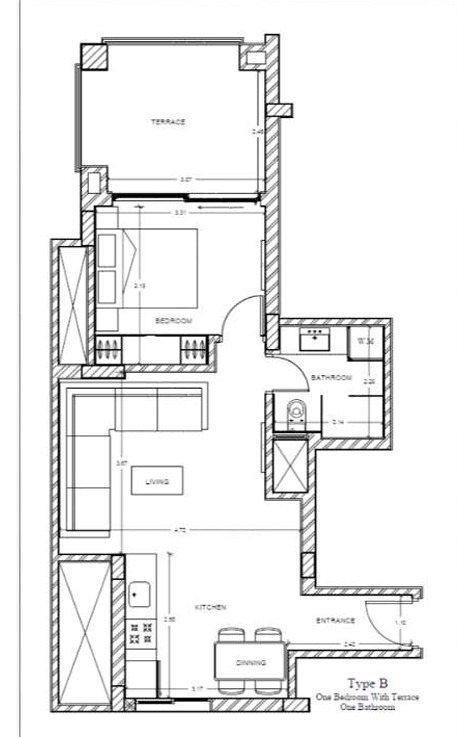 Veranda Sahl Hasheesh 2 bedroom layout with spacious modern living spaces in Hurghada Egypt