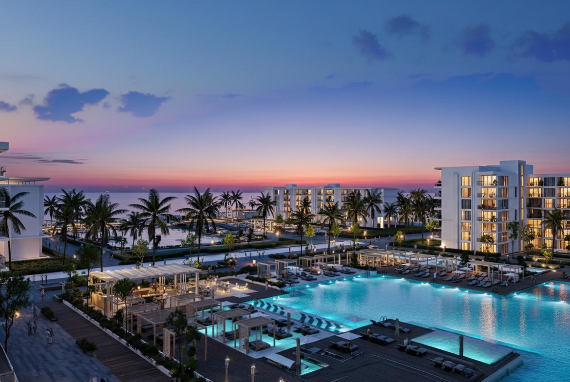 Sea view apartments at Riva Beachfront Hurghada overlooking the Red Sea coastline