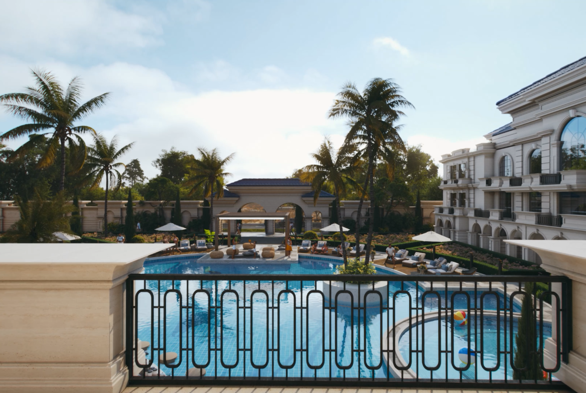 Luxury apartments Aurora Palace Hurghada 2026 swimming pools and resort facilities Magawish