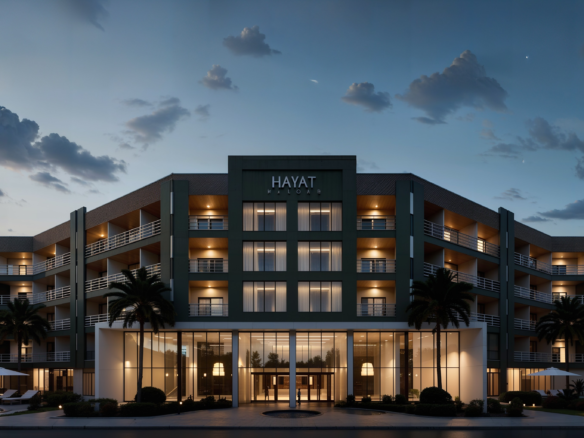 Hayat Resort Hurghada modern beachfront apartments exterior