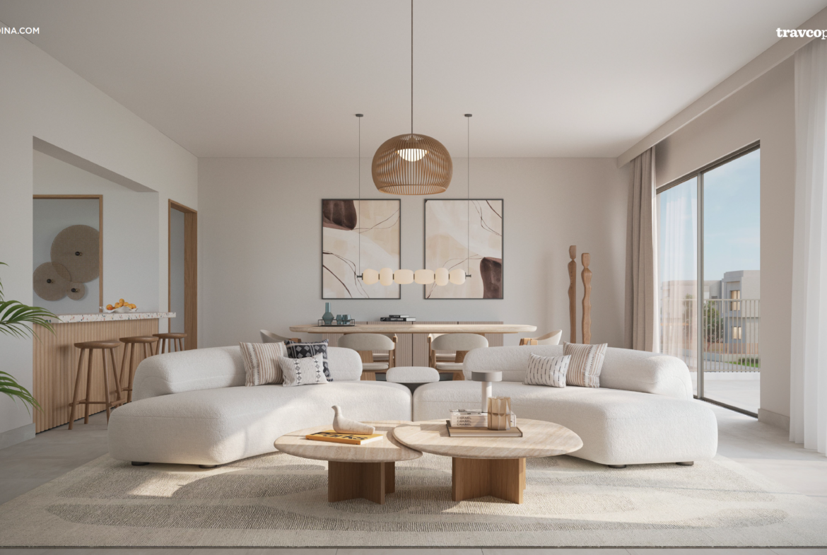 Makadina outdoor lifestyle with walking pathways bicycle lanes and green parks in Madinat Makadi