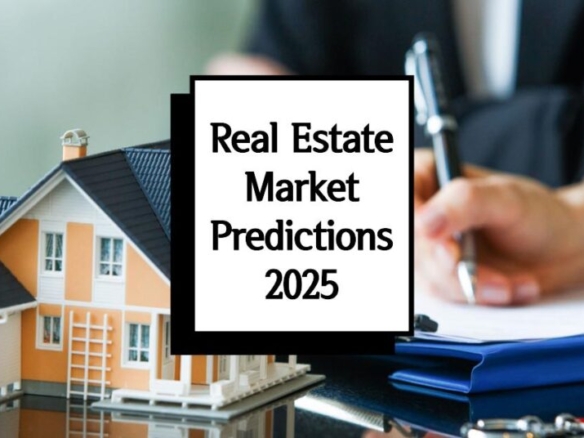 Modern residential property development overlooking a coastal resort skyline, illustrating current real estate predictions and market trends.