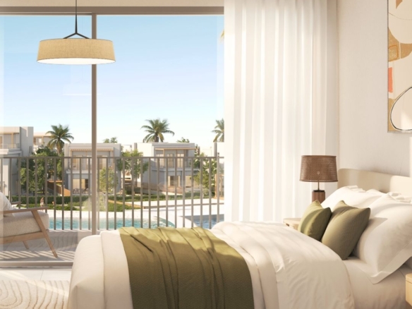 Fully Furnished Beach Apartments in Hurghada with modern interiors, resort amenities, and Red Sea views
