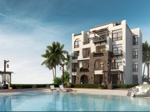 Cost of buying an apartment in Hurghada with modern beachfront residential buildings