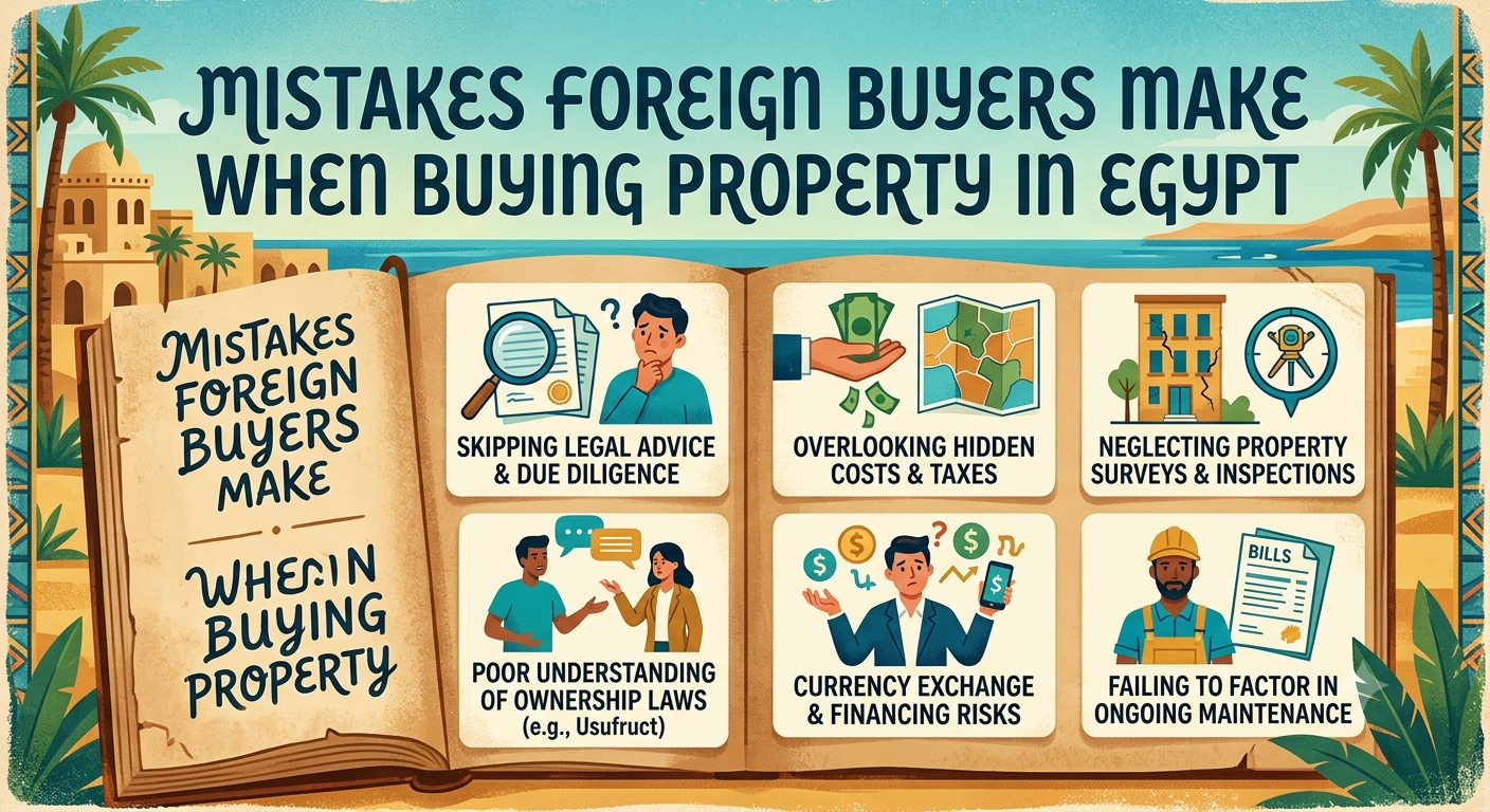 Mistakes Foreign Buyers Make When Buying Property in Egypt