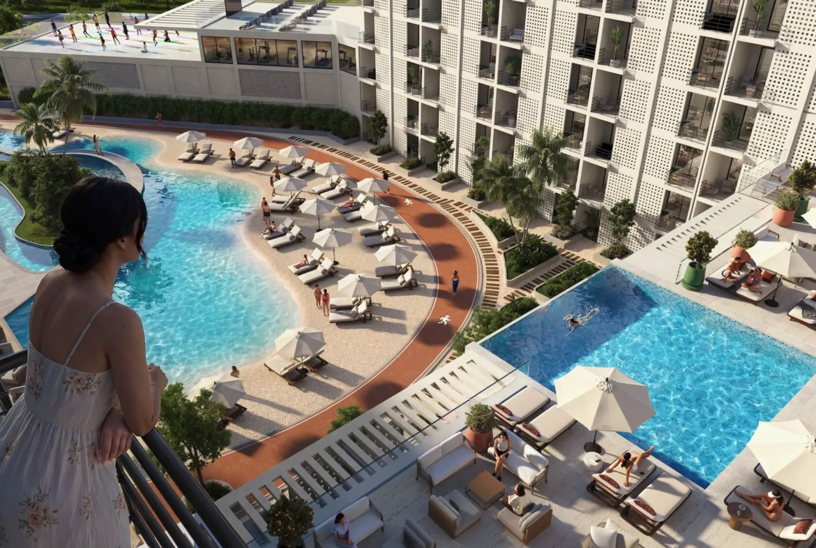ALDAU PENTA apartment overlooking swimming pool in Hurghada