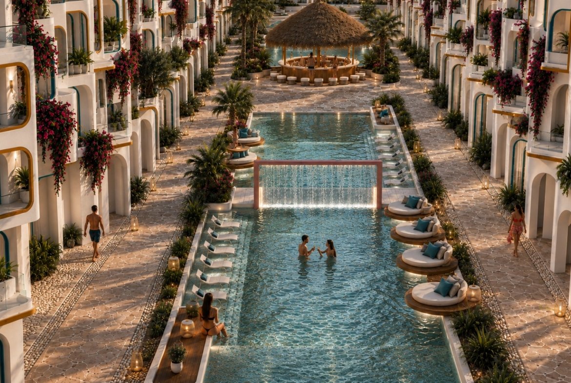 Swimming pools at Athena Resort Hurghada